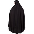 Free size jilbab with nose piece- Black